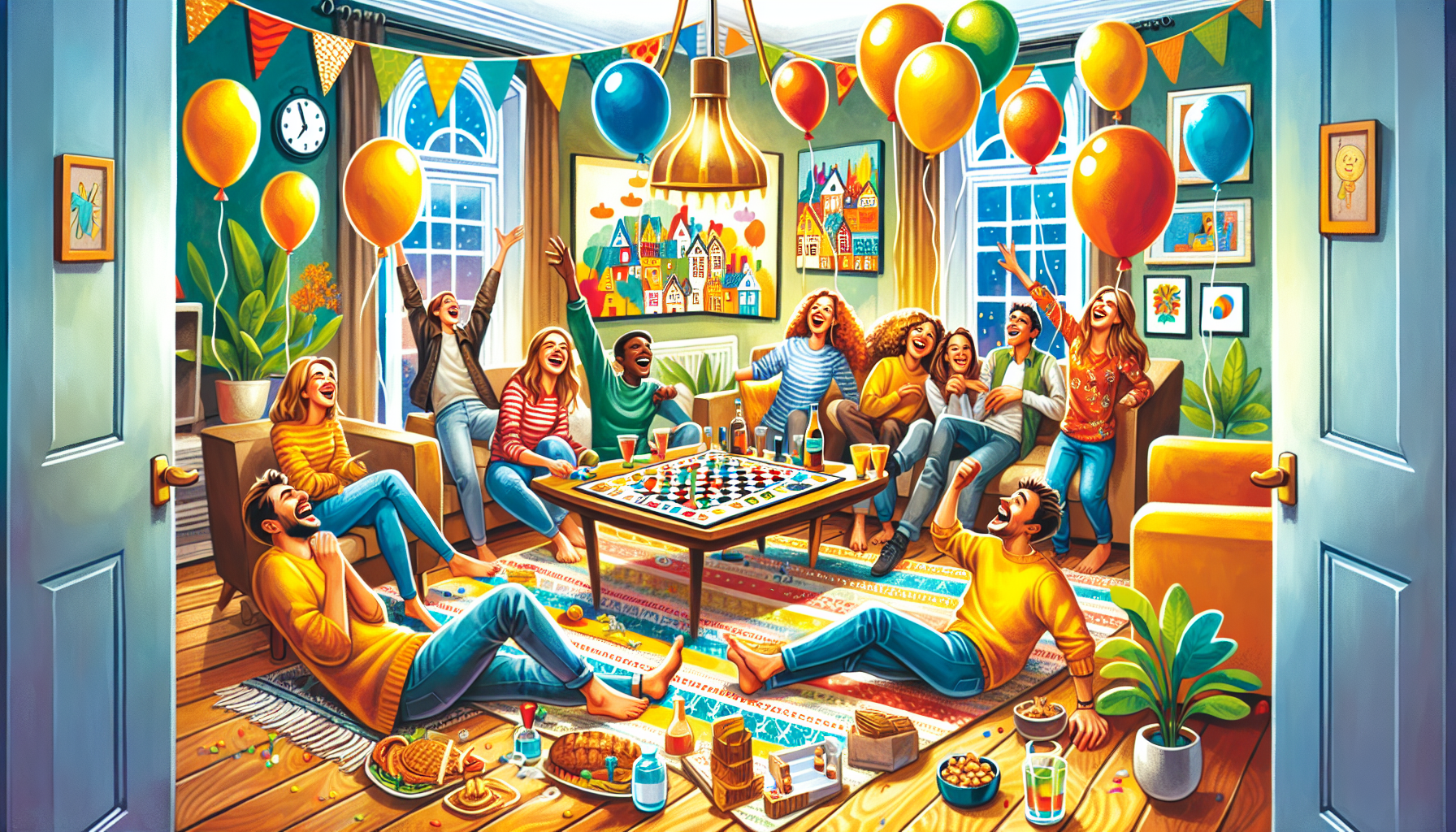 Unterhaltungsideen für eine Einweihungsparty mit Freunden.